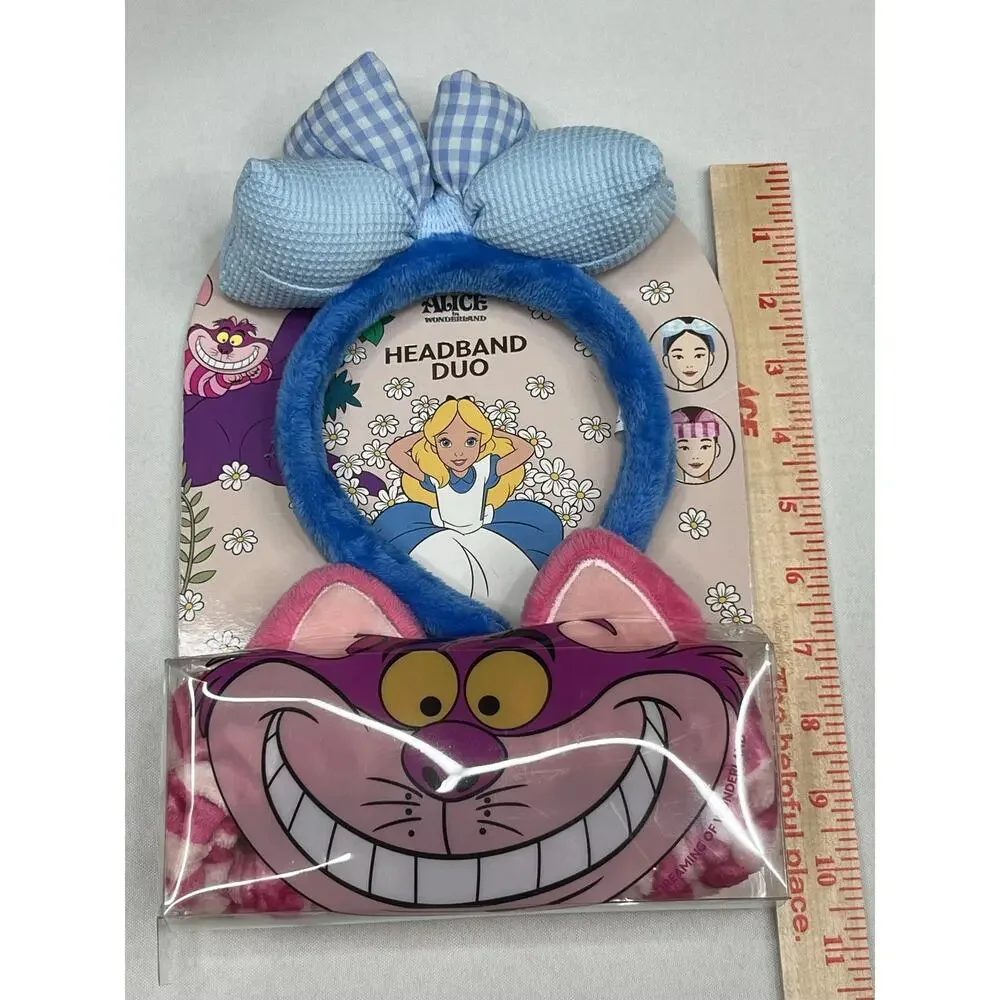 Disney Alice in Wonderland Makeup Brush Set Cheshire Cat Alice Headbands